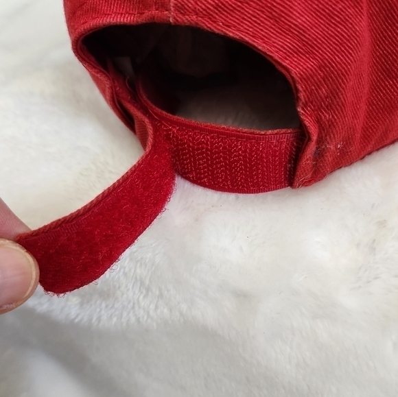 Nike Red Black Swoosh Just Do It Baseball Hat Cap Unisex Child Size 4-7 - Picture 9 of 13